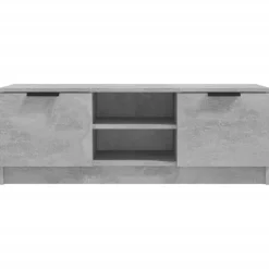 vidaXL tv-bord 102x35x36,5 cm konstrueret træ betongrå