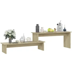 vidaXL tv-bord 180x30x43 cm konstrueret træ sonoma-eg