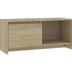 vidaXL tv-bord 90x35x40 cm konstrueret træ sonoma-eg