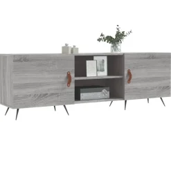 vidaXL tv-bord 150x30x50 cm konstrueret træ grå sonoma-eg
