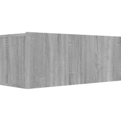 vidaXL tv-bord 80x30x30 cm konstrueret træ grå sonoma-eg