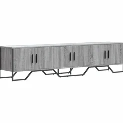 vidaXL tv-bord 180x34x41 cm konstrueret træ grå sonoma-eg