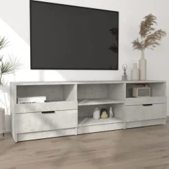 vidaXL tv-bord 150x33,5x45 cm konstrueret træ betongrå