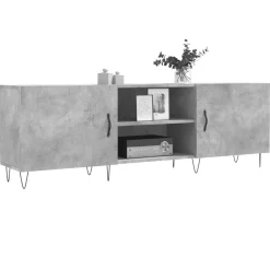 vidaXL tv-bord 150x30x50 cm konstrueret træ betongrå