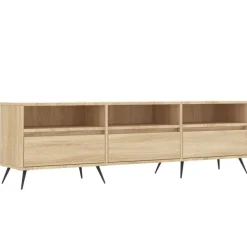 vidaXL tv-bord 150x30x44,5 cm konstrueret træ sonoma-eg