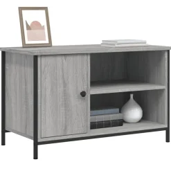vidaXL tv-bord 80x40x50 cm konstrueret træ grå sonoma-eg