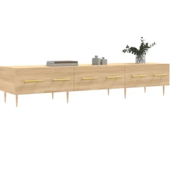 vidaXL tv-bord 150x36x30 cm konstrueret træ sonoma-eg