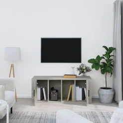 vidaXL tv-bord 100x35x40 cm konstrueret træ betongrå