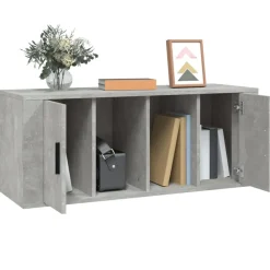 vidaXL tv-bord 100x35x40 cm konstrueret træ betongrå
