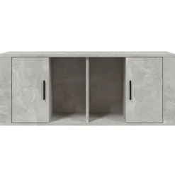 vidaXL tv-bord 100x35x40 cm konstrueret træ betongrå