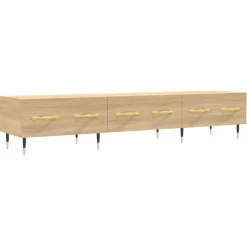 vidaXL tv-bord 150x36x30 cm konstrueret træ sonoma-eg