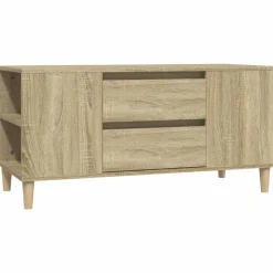 vidaXL tv-bord 102x44,5x50 cm konstrueret træ sonoma-eg