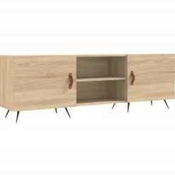 vidaXL tv-bord 150x30x50 cm konstrueret træ sonoma-eg