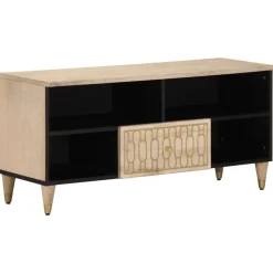 vidaXL tv-bord 100x33x46 cm massivt mangotræ