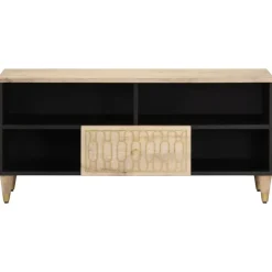 vidaXL tv-bord 100x33x46 cm massivt mangotræ