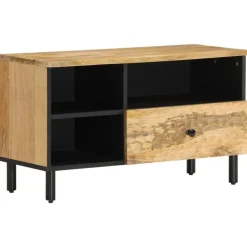 vidaXL tv-bord 80x33x46 cm massivt mangotræ