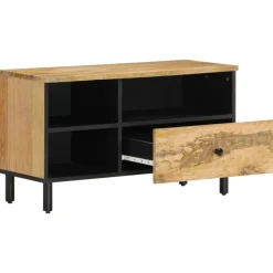 vidaXL tv-bord 80x33x46 cm massivt mangotræ