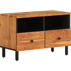 vidaXL tv-bord 70x33x46 cm massivt akacietræ