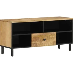 vidaXL tv-bord 100x33x46 cm massivt mangotræ