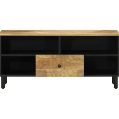 vidaXL tv-bord 100x33x46 cm massivt mangotræ