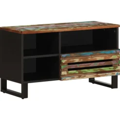 vidaXL tv-bord 80x34x46 cm massivt akacietræ