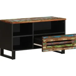 vidaXL tv-bord 80x34x46 cm massivt akacietræ