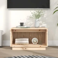 vidaXL tv-bord 60x35x35 cm massivt fyrretræ