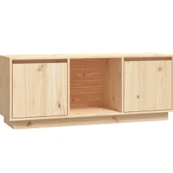 vidaXL tv-bord 110,5x35x44 cm massivt fyrretræ