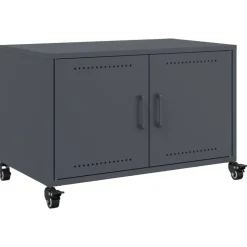 vidaXL tv-bord 68x39x43,5 cm stål antracitgrå