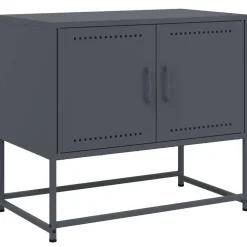 vidaXL tv-bord 68,5x39x60,5 cm stål antracitgrå