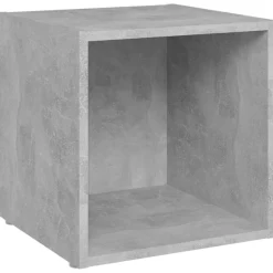 vidaXL tv-borde 2 stk. 37x35x37 cm konstrueret træ betongrå