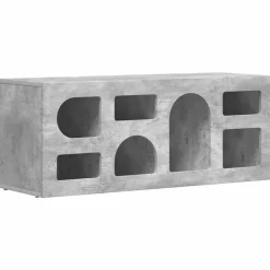 vidaXL TV-skab Beton Grå 100 x 35 x 40 cm Konstrueret træ