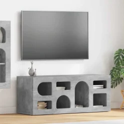 vidaXL TV-skab Beton Grå 100 x 35 x 40 cm Konstrueret træ