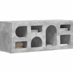 vidaXL TV-skab Beton Grå 100 x 35 x 40 cm Konstrueret træ