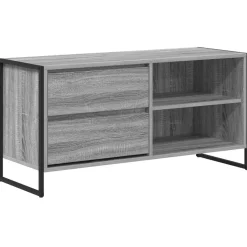 vidaXL TV-skab Grå Sonoma 100 x 36 x 49,5 cm Konstrueret træ