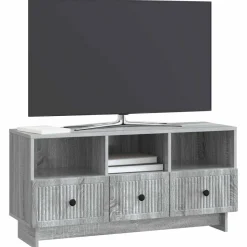 vidaXL TV-skab Grå sonoma-eg 102 x 34,5 x 50 cm Konstrueret træ