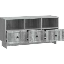vidaXL TV-skab Grå sonoma-eg 102 x 34,5 x 50 cm Konstrueret træ