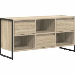 vidaXL TV-skab med skuffe Sonoma 100 x 36 x 49,5 cm Konstrueret træ