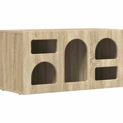 vidaXL TV-skab Sonoma eg 80 x 35 x 40 cm Konstrueret træ