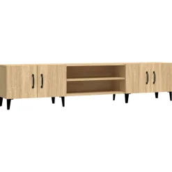 vidaXL TV-skab Sonoma eg 180x31,5x40 cm konstrueret træ