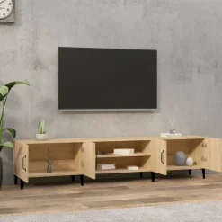 vidaXL TV-skab Sonoma eg 180x31,5x40 cm konstrueret træ