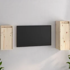 vidaXL tv-skabe 2 dele massivt fyrretræ