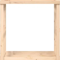 vidaXL udendørs brændestativ 108x52x106 cm massivt fyrretræ
