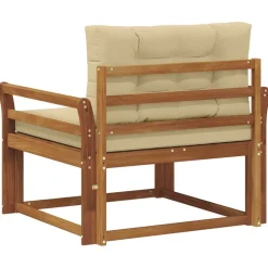 vidaXL Udendørs Mellem Sofa Massivt Akacietræ Naturfarvet
