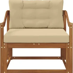vidaXL Udendørs Mellem Sofa Massivt Akacietræ Naturfarvet