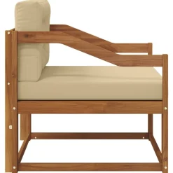 vidaXL Udendørs Mellem Sofa Massivt Akacietræ Naturfarvet