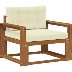 vidaXL Udendørs Mellem Sofa Massivt Akacietræ Naturfarvet