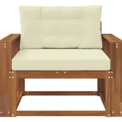 vidaXL Udendørs Mellem Sofa Massivt Akacietræ Naturfarvet
