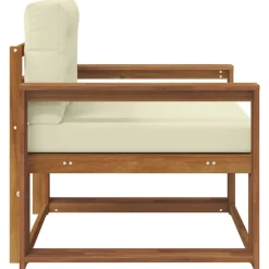 vidaXL Udendørs Mellem Sofa Massivt Akacietræ Naturfarvet