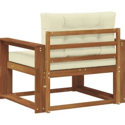 vidaXL Udendørs Mellem Sofa Massivt Akacietræ Naturfarvet